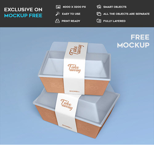 Download 40 Realistic Free Food Packaging Mockups 2019 | Free PSD ...