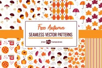 12 Free Autumn Vector Patterns Set