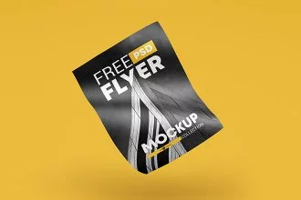 3 Free Flyer PSD Mockups