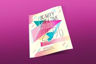 Free Beauty Creative Studio Flyer Template