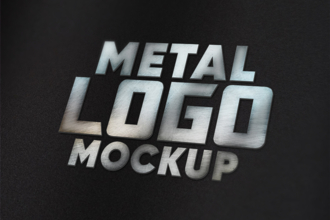 Free Metal Logo Mockup Set Free Metal Logo Mockup Set