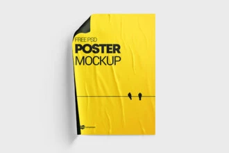 3 Free Poster PSD Mockups Templates