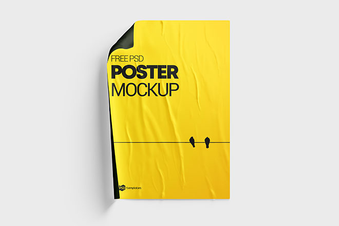 3 Free Poster PSD Mockups Templates – Free PSD Templates