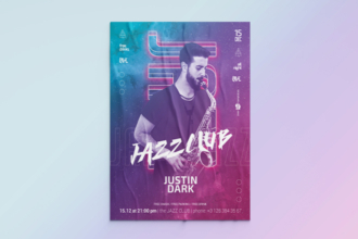 Free Jazz Flyer Template in PSD Free Jazz Flyer Template in PSD