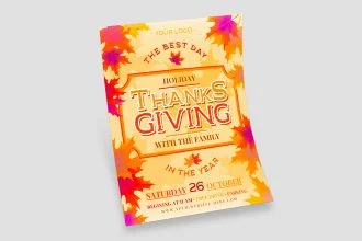 Free Thanksgiving Holiday Flyer Template