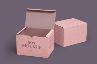 Free Box Template in PSD