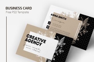 Free Creative Agency Business Card Template