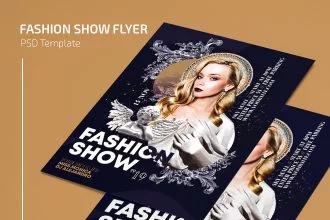 Free Fashion Show Flyer Template in PSD