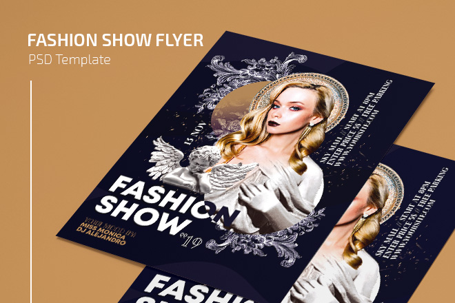 Free Fashion Show Flyer Template in PSD Free PSD Templates