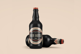 Free Ceramic Beer Bottle Mockups Free Ceramic Beer Bottle Mockups