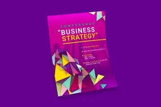 Free Business Strategy Conference Flyer Template