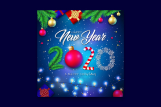Free New Year 2020 Instagram Post Banner Template Free New Year 2020 Instagram Post Banner Template