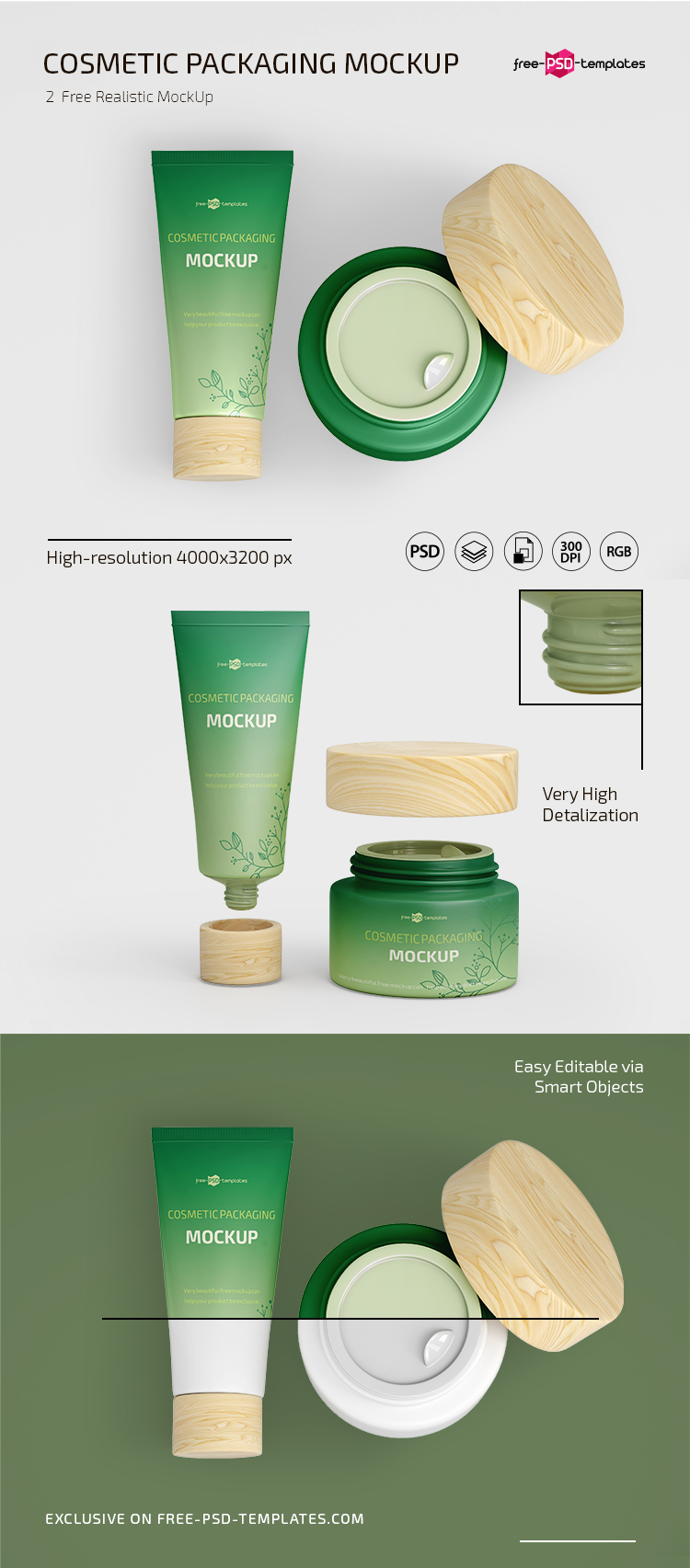 Download Free Free Psd Cosmetics Packaging Mockup Template Free Psd Templates PSD Mockups.
