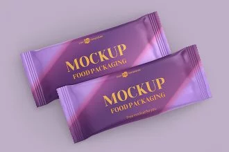 Free Food Packaging Mockup Templates in PSD