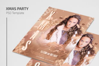 Free XMas Party Flyer Template in PSD Free XMas Party Flyer Template in PSD