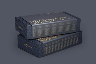 Free Boxes Set Mockup Templates in PSD