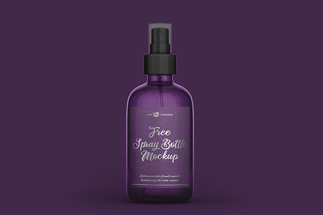 Free PSD Spray Bottle Mockup Template – Free PSD Templates