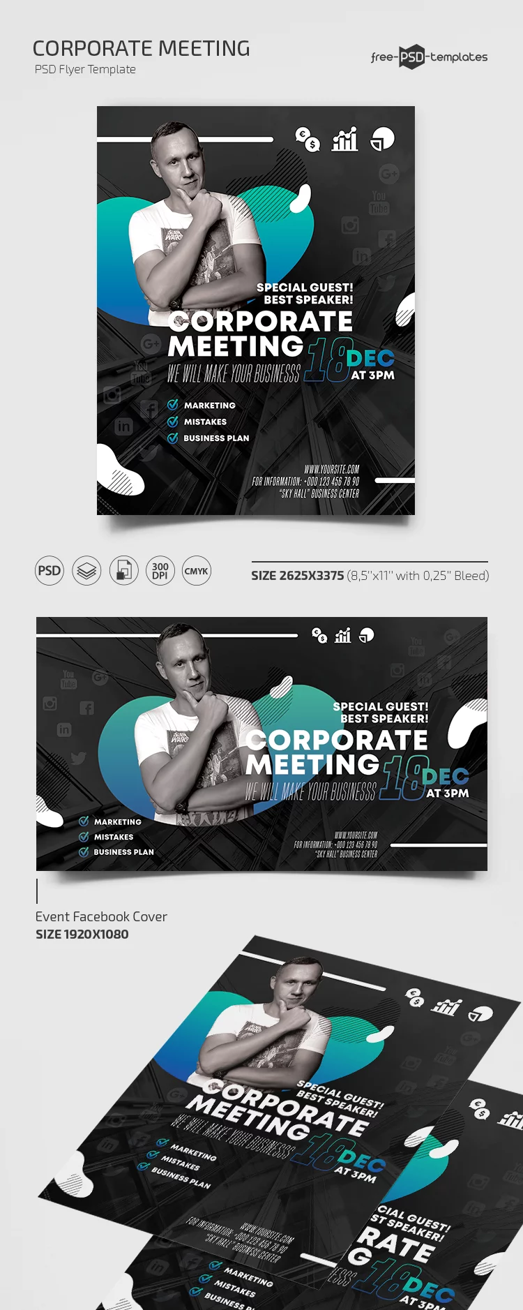 Free Corporate Meeting Flyer Template