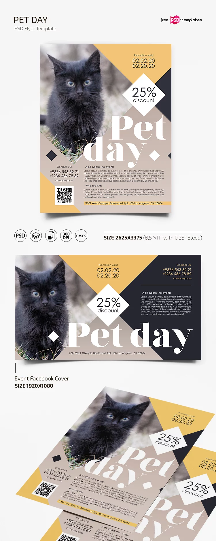 Free Pet Day Flyer in PSD