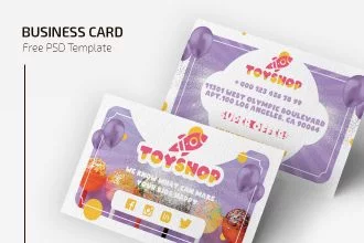 Free Toyshop Business Card Template