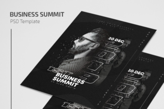 Free Business Summit Flyer Template in PSD Free Business Summit Flyer Template in PSD