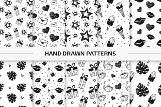 10 Free Hand Drawn Vector Patterns Set 10 Free Hand Drawn Vector Patterns Set