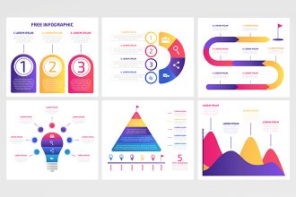 Free Vector Infographic Set Free Vector Infographic Set