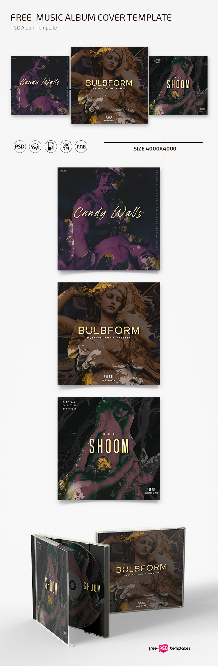 Free Psd Music Album Template Free Psd Templates