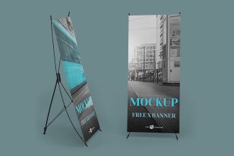 Download Free Psd Roll Up Mockup Template Free Psd Templates