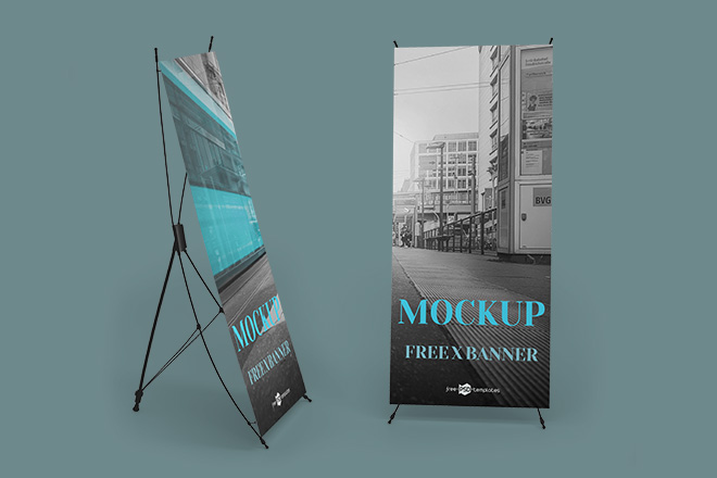 Free X Banner Mockup In Psd Free Psd Templates