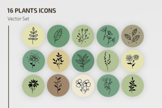 Free Plants Icons Template Free Plants Icons Template