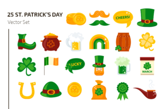 Free St. Patrick’s Day Icons Vector Template Free St. Patrick’s Day Icons Vector Template