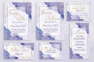 Free Wedding Invitations Template in PSD