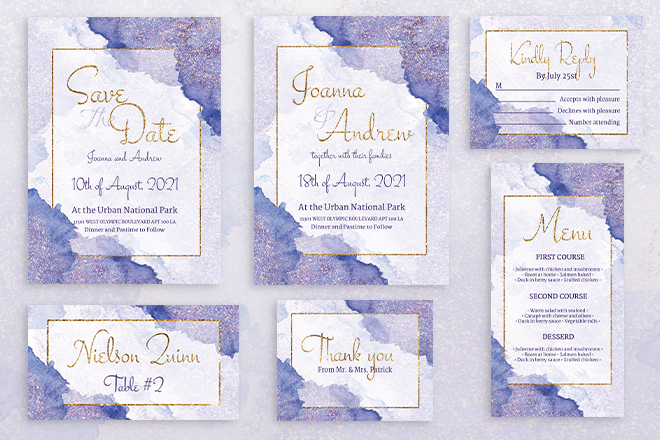 Free Wedding Invitations Template in PSD – Free PSD Templates