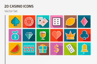 Free Vector Casino Icons Template Free Vector Casino Icons Template