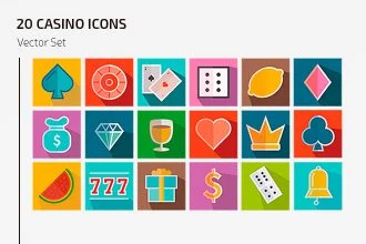 Free Vector Casino Icons Template