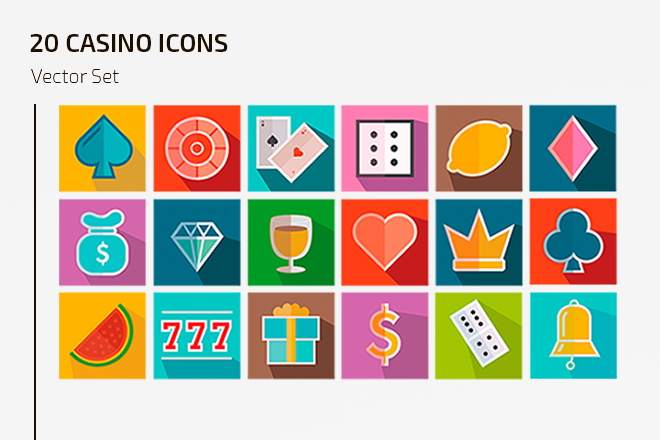 Free Vector Casino Icons Template – Free PSD Templates