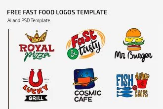 Free Fast Food Logos Template