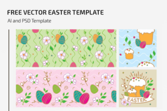 Free Vector Easter Template Free Vector Easter Template