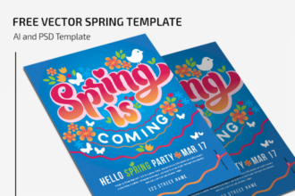 Free Vector Spring Template Free Vector Spring Template