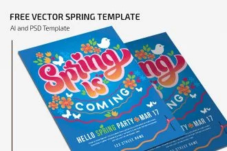 Free Vector Spring Template