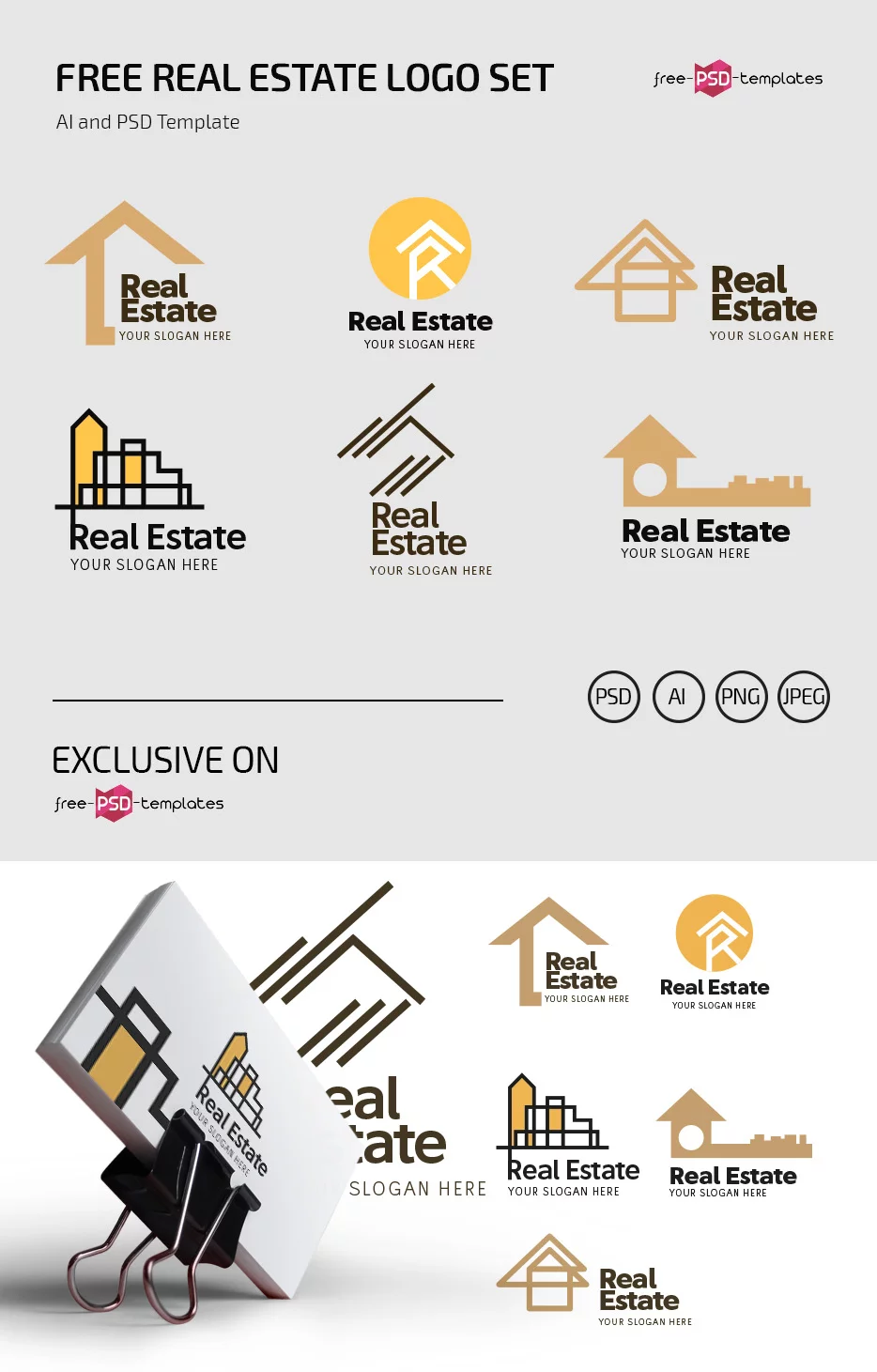 real-estate-logo-free-download-idea | Real estate logo design, Real estate  logo, Business logo design