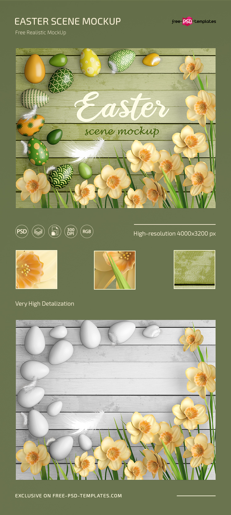 Download Free Easter Scene Mockup Templates in PSD | Free PSD Templates
