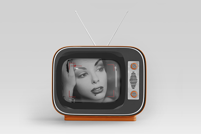 Free Vintage Tv Mockup In Psd Free Psd Templates