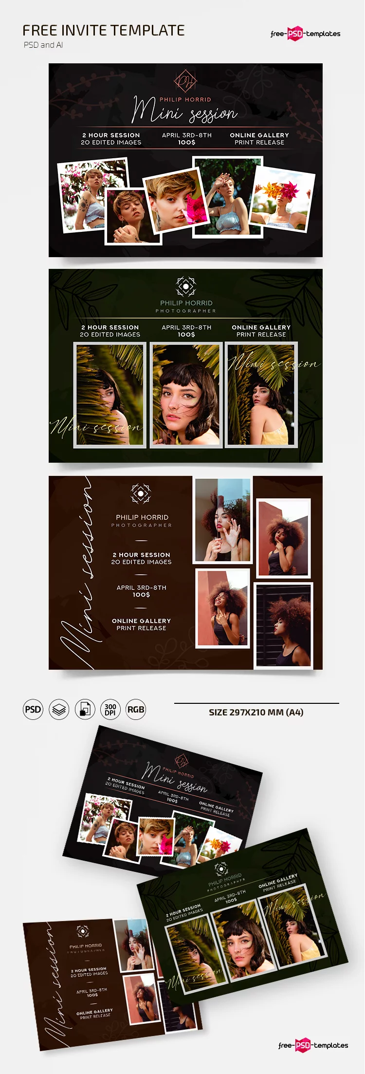 Free Invite MiniSession Template