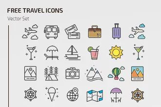 Free Travel Icons Templates
