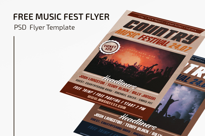 Country Saturday Flyer Template - PSD Flyer Templates