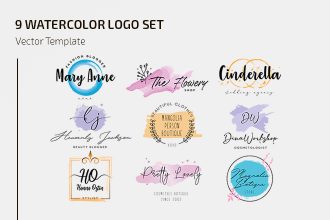 Free Watercolor Logo Templates Free Watercolor Logo Templates