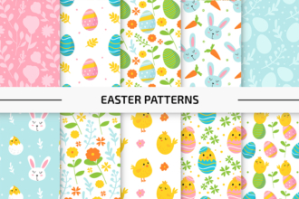 10 Free Easter Vector Patterns Set 10 Free Easter Vector Patterns Set