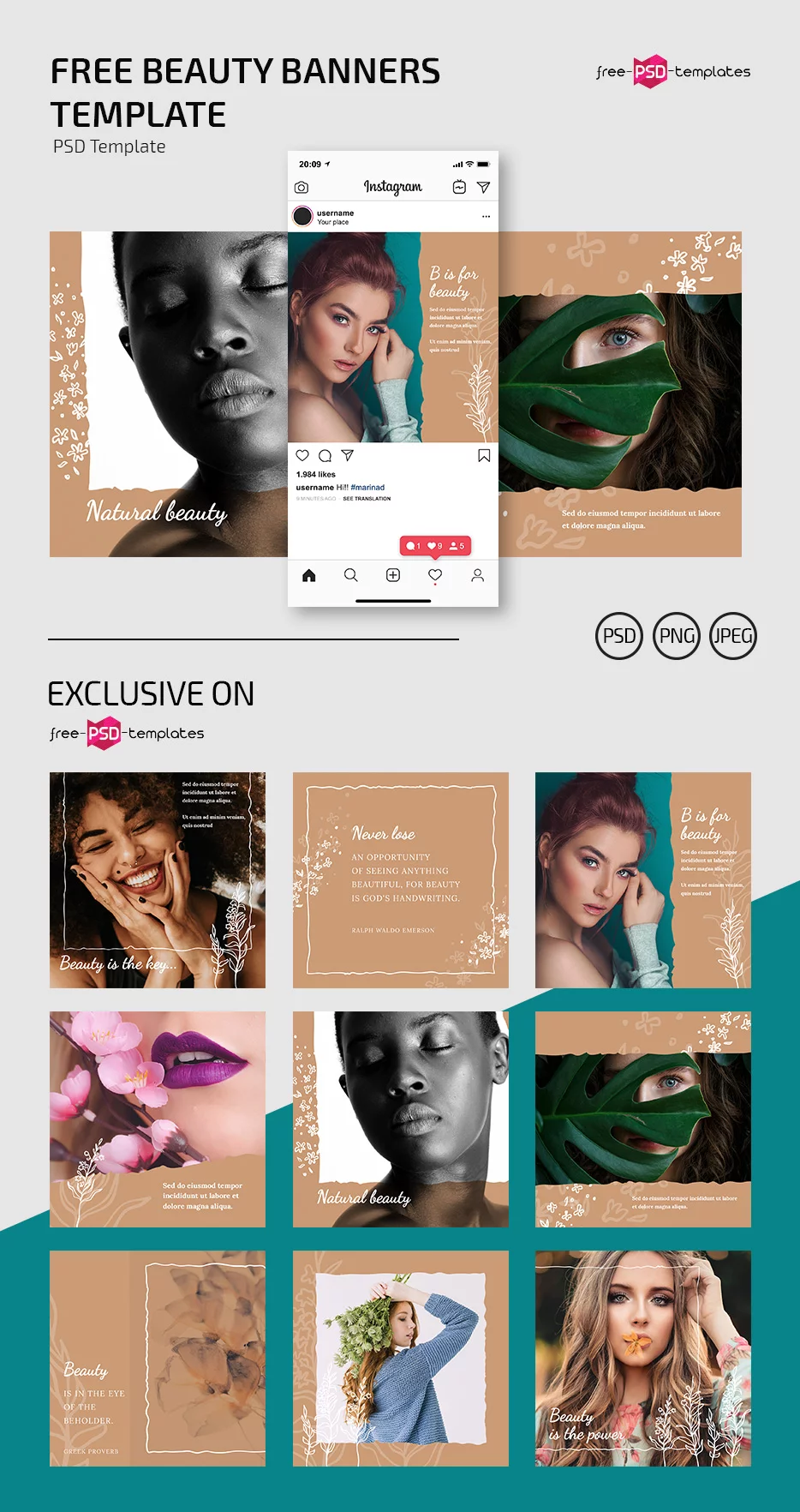 Free Beauty Banners Template